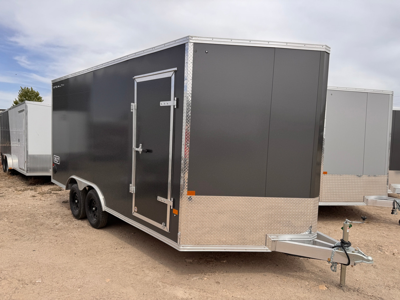 Alcom Trailers 2026 STEALTH 102"X16' Car Hauler XLT Pro Series Trailer | Tandem Axle 7K, Polycore Siding