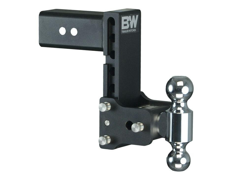 B&W Hitches Tow and Stow Adjustable Drop Hitch | 3" Receiver, 7-1/2" Drop, 7" Rise, Dual Ball 2-5/16" x 2" | Universal