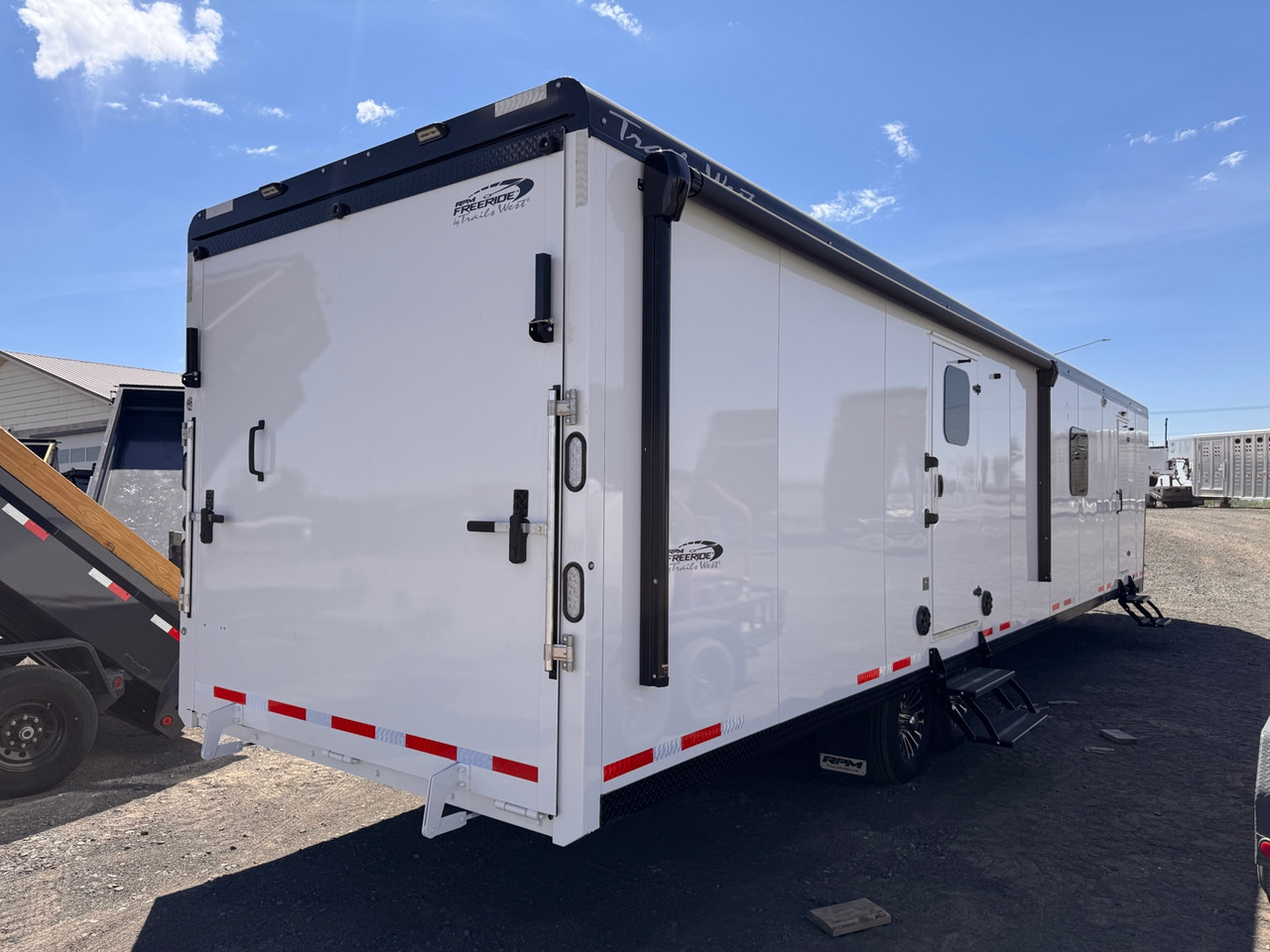 Trails West Trailers 2027 RPM Freeride 36' Powersport Trailer | Tandem Axle 18.6K, Living Quarters, Kitchen, Bathroom/Shower, Heated Floors