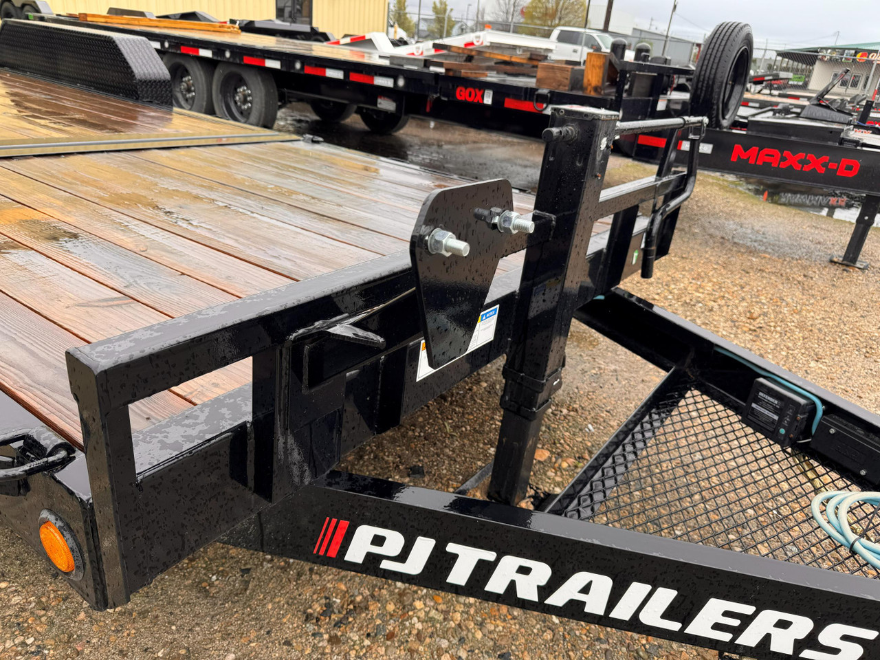 P.J. Trailers 2025 T6 83"X22' Equipment Tilt Trailer | Tandem Axle 14K, 6' Stationary, 16' Tilt, Torsion Axles, Bolt On Steel Fenders, Tool Basket, Spare Tire Mount