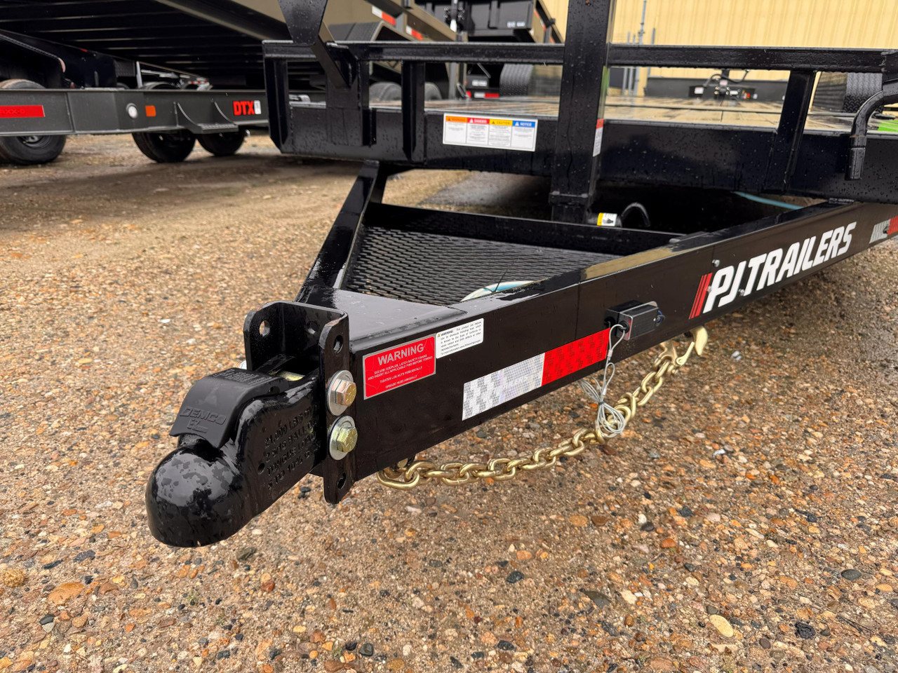 P.J. Trailers 2025 T6 83"X22' Equipment Tilt Trailer | Tandem Axle 14K, 6' Stationary, 16' Tilt, Torsion Axles, Bolt On Steel Fenders, Tool Basket, Spare Tire Mount