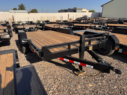 GR Trailers 2026 82"X18' Equipment Trailer | Tandem Axle Axle 14K, 6" Channel Frame, Straight Deck, Slide In Ramps