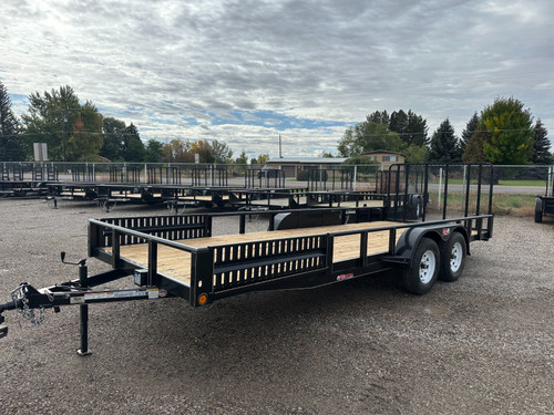 Gr Trailers 2025 2025 82"X20' Utility Trailer | Tandem Axle Axle | Channel Pipetop Rail, Side Load ATV, Rampgate