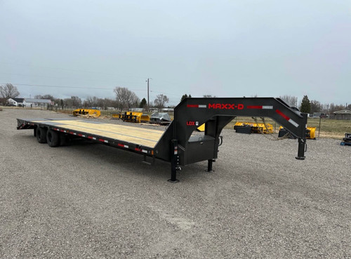 Maxx-D Trailers 2025 2025 102"X30' Flatbed Trailer | Tandem Axle Axle 25.99K | Engineered Beam Deckover, Winch Mount, Maxx Ramps, Hdss Suspension 12K Axles 25900 Gvwr