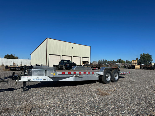 Nordtek Trailers 2025 2025 82"X22' Aluminum Tilt Trailer | Tandem Axle Axle 14K | 14K, All Aluminum, 16' Tilt + 6' Stationary, 7K Axles, A-Frame Box,