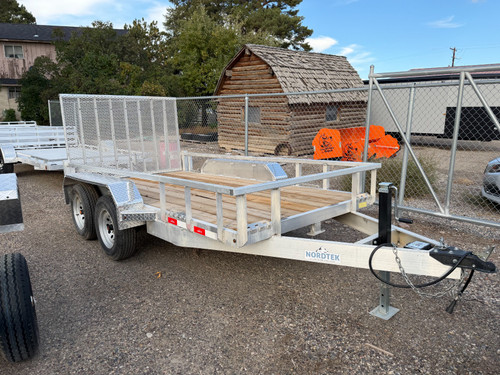 Nordtek Trailers 2025 2025 72"X12' Utility Trailer | Tandem Axle Axle 7K | Wood Deck Open Sides Brakes Both Axles 7K
