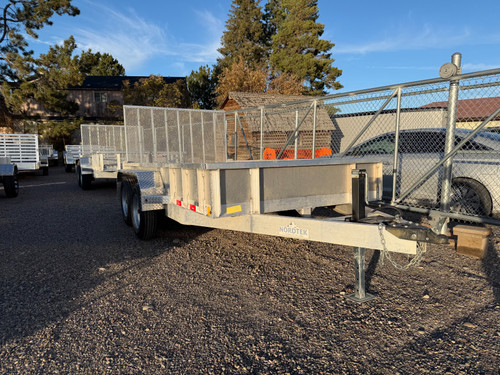 Nordtek Trailers 2025 2025 72"X12' Utility Trailer | Tandem Axle Axle 7K | Wood Deck Closed Sides Brakes Both Axles 7K