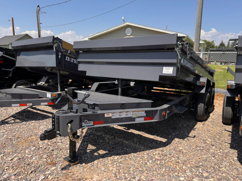 Iron Bull Trailers 2026 DWB 83"X14' Scissor Dump Trailer | Tandem Axle Axle 14K, 24" Sides, Slide In Ramps, Tarp Kit, XL Tongue Storage Box, Adjustable Channel Coupler