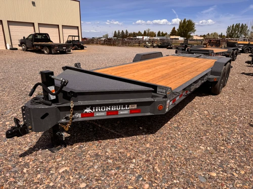 Iron Bull Trailers 2026 2026 84"X20' Equipment Trailer | Tandem Axle Axle 14K | 8" I-Beam , 16" OC, 3' Dove W/Rampage Ramps, XL Tool Box 14K