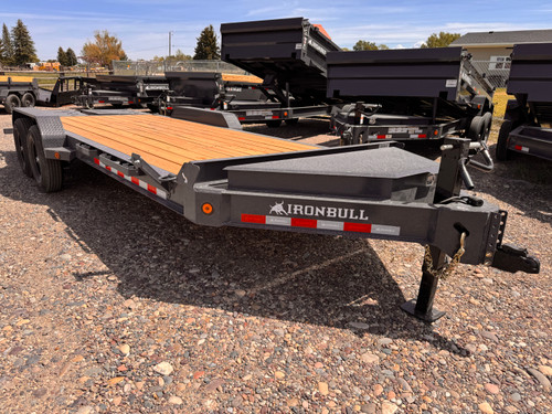 Iron Bull Trailers 2026 2026 84"X20' Equipment Trailer | Tandem Axle Axle 14K | 8" I-Beam , 16" OC, 3' Dove W/Rampage Ramps, XL Tool Box 14K