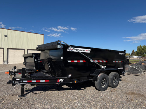 P.J. Trailers 2026 2026 83"X14' Low Profile Telescopic Dump Trailer | Tandem Axle Axle 14K | 48" Sides , Voyager Pkg, 14K