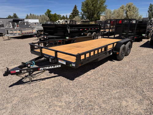 P.J. Trailers 2027 2027 83"X18' Utility Trailer | Tandem Axle Axle | Rampgate, ATV