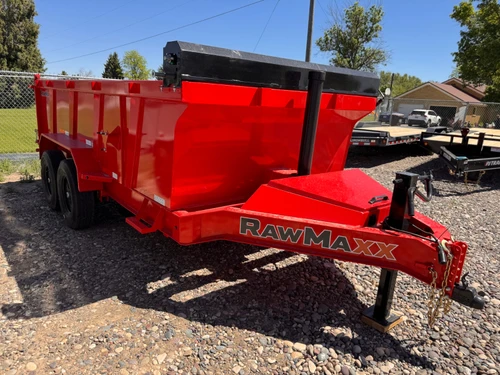 Raw Maxx Trailers 2026 2026 83"X14' Telescopic Dump Trailer | Tandem Axle Axle 14K | 36" Sides, 8 Guage Floor, 14 Ply Tires, 14K