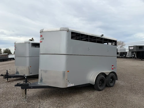 Triple C Trailers 2024 2024 Horse Trailer | Tandem Axle Axle 14K | 2H Sawtooth, Swingout Saddle Rack, Door Organizer, Ext Load Lights, Spare (Charmac Logo)