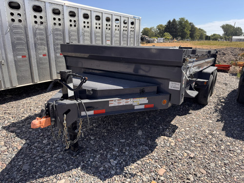 Iron Bull Trailers 2024 DWB 84"X14' Dump Trailer | Tandem Axle Axle 13.3K, XL Tongue Box, Tarp Kit, 2 Way Barn Door Spreader Gate, Rear Support Jacks, Spare Tire Mount