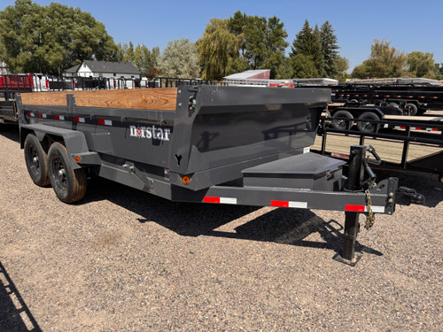 Iron Bull Trailers 2026 DCB 83"X14' Scissor Dump Trailer | Tandem Axle Axle 14K, 20" Sides, Slide In Ramps