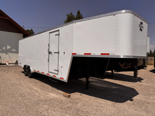 Charmac Trailers 2026 102"X24' Gooseneck Cargo Trailer | Tandem Axle Axle 14K, Torsion Axles, Insulated Walls & Ceiling, White Ceiling, Rear Ramp Door