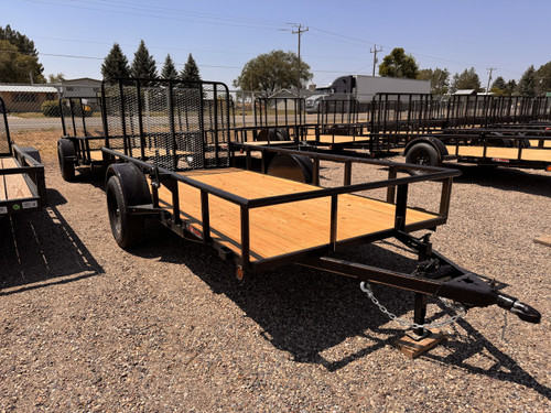 GR Trailers 2026 72"X12' Utility Trailer | Single Axle Axle 2.99K, Pieptop Rails, Spring Assist Rampgate