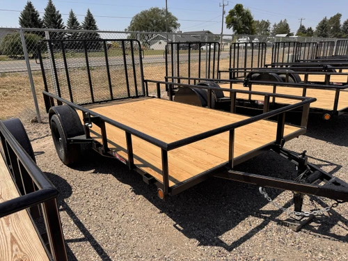 GR Trailers 2026 82"X12' Utility Trailer | Single Axle Axle 2.99K, Pieptop Rails, Spring Assist Rampgate