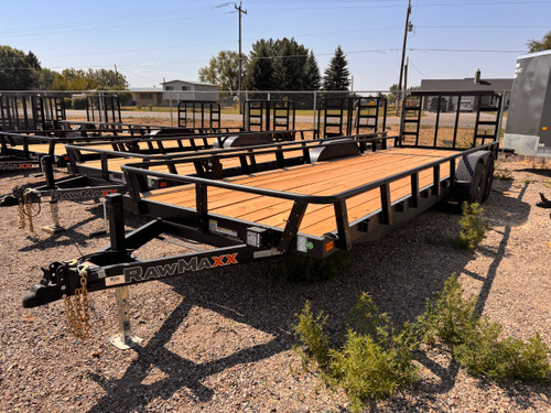 Raw Maxx Trailers 2026 UTX 83"X24' Utility Trailer | Tandem Axle Axle 10K, DOVETAIL, HD RAMP, SPARE TIRE MOUNT