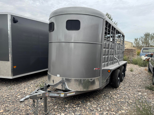 GR Trailers 2026 72"X14' Stock Trailer | Tandem Axle, BRUSH FENDERS, RUBBER MATS, 7K