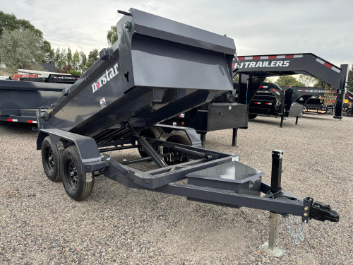 Norstar Trailers 2027 DCB 60"X10' Single Ram Dump Trailer | Tandem Axle, 60"X10' DCB TANDEM AXLE DUMP, CYLINDER LIFT, 20" SIDES 12 GUAGE, SWING DOORS, TARP, 7K GVWR (3500 LBS AXLES)