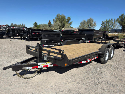 GR Trailers 2026 82"X18' Car Hauler Trailer | Tandem Axle 14K, 6" Channel Frame, Straight Deck, Slide In Ramps