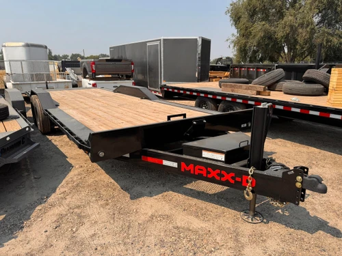 Maxx-D Trailers 2027 T8B 102"X24' Power Tilt Trailer | Tandem Axle, Full Tilt, Drive Over Fenders, wireless remote, winch plate, Hydraulic Jack, 16K