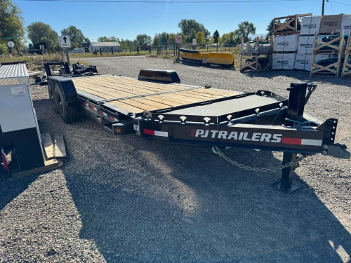 P.J. Trailers 2027 TY 83"X20' Equipment Tilt Trailer | Tandem Axle 14K, 8" I-Beam Frame, w/14 Ply Tires, Torsion Axles, 16' Tilt Deck