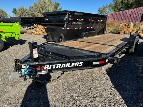 P.J. Trailers 2027 TY 83"X20' Equipment Tilt Trailer | Tandem Axle 14K, 8" I-Beam Frame, Torsion Axles, 16' Tilt Deck