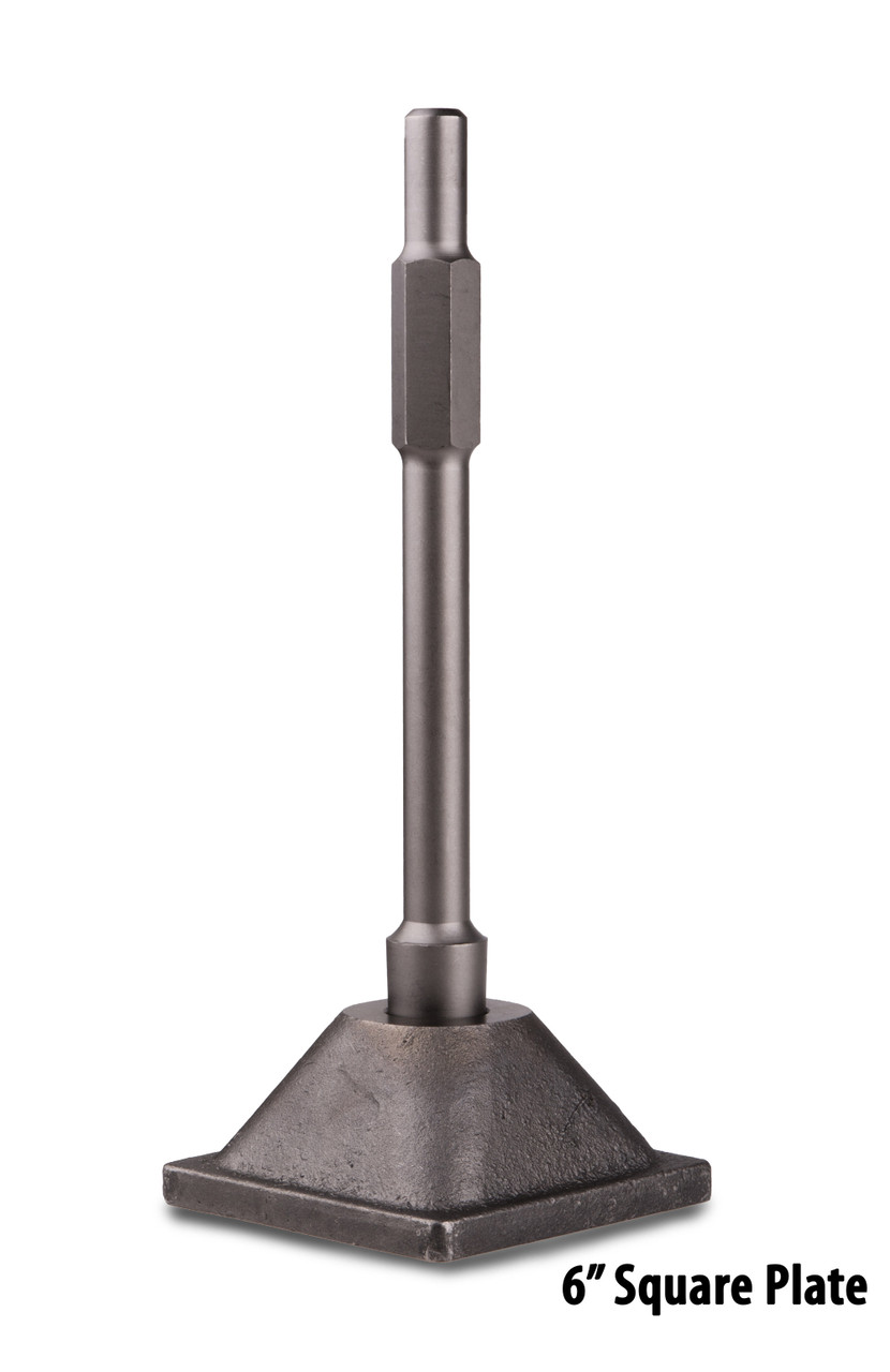 6 in. x 6 in. Tamper Shank and Plate - TR Industrial