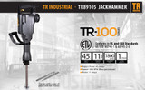 TR-300 Demolition Jackhammer 1700W 60J with Point & Flat Chisels