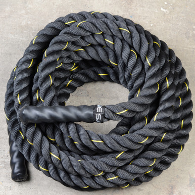 Softee Functional Battle Rope With Hook Black