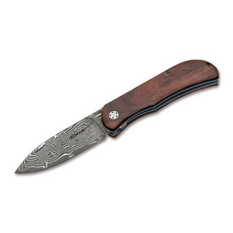 Boker Plus Exskelibur II Cocobolo Damast (01BO223DAM) front open