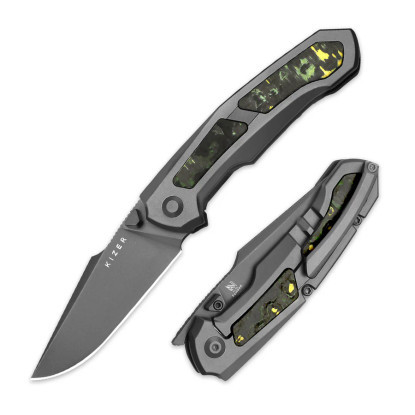 Kizer Feweed S90V Titanium/FC Toxic Storm (Ki3694A2)