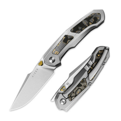 Kizer Feweed Zwear PM Titanium Camo Carbon Gold (Ki3694A4)