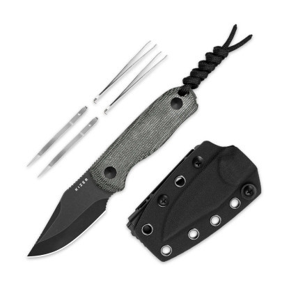 Kizer Drop Bear Micarta Grey (1092A1)