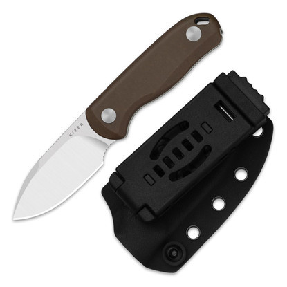 Kizer Drop Bear Fix Norplex UltreX Micarta Brown (1094A2)