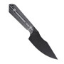 Kizer Harpoon Silver Black Micarta - back, down, right