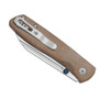 Kizer Renissance Micarta Brown (V3698A2) closed clipside
