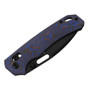 Kizer Outposter Vortex Pattern Micarta Purple (V3802CDA2) closed