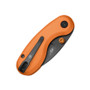 Kizer Microbe Aluminum Orange (V2742A3) closed clipside