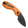 Kizer Microbe Aluminum Orange (V2742A3) open clipside