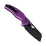 Kizer Sheepdog C01C Aluminum Purple (V4488AC1) open clipside