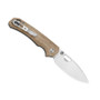 Kizer Outposter UltreX Micarta Brown (V3802BDA1) open clipside