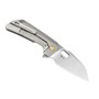 Kizer Takahe Titanium Grey (Ki3701A1) open clipside