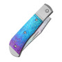 Kizer Trestle Rainbow Damascus Blue (Ki3761A4)
closed back