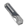 Kizer Militaw Micarta Titanium (Ki3634A1) closed clipside