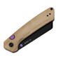 Kizer Madrac Norplex UltreX Micarta Brown (V3693BSA1) closed