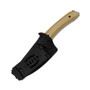 Kizer Momo Fix 3 Norplex UltreX Micarta Carbon Fiber (1124A2) in sheath